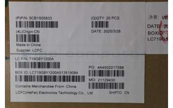 Lenovo 5CB1S05833 Keyboard External, English