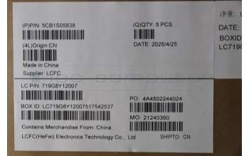 Lenovo 5CB1S05838 Keyboard External, German