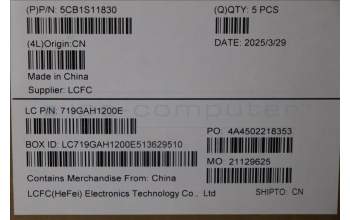 Lenovo 5CB1S11830 C-Cover with keyboard, Hungarian, Eclipse Black, RGB Backlight, UK