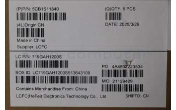 Lenovo 5CB1S11840 Tastatur inkl. Topcase spanisch L 83F5EB RGB