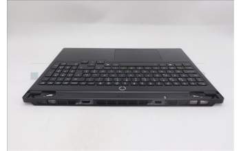 Lenovo 5CB1S22990 C-Cover with keyboard, Belgian, Eclipse Black, RGB Backlight, Anodizing Sandblasting, UK