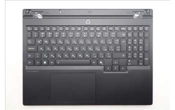 Lenovo 5CB1S22992 C-Cover with keyboard, Bulgarian, Eclipse Black, RGB Backlight, Anodizing Sandblasting, UK