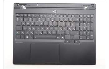 Lenovo 5CB1S24064 C-Cover with keyboard, Hungarian, Eclipse Black, RGB Backlight, Anodizing Sandblasting, UK