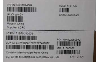 Lenovo 5CB1S24064 C-Cover with keyboard, Hungarian, Eclipse Black, RGB Backlight, Anodizing Sandblasting, UK