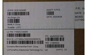 Lenovo 5CB1S24065 C-Cover with keyboard, Icelandic, Eclipse Black, RGB Backlight, Anodizing Sandblasting, UK