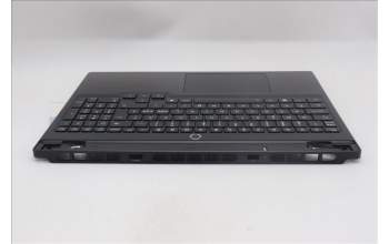 Lenovo 5CB1S24070 C-Cover with keyboard, Nordic, Eclipse Black, RGB Backlight, Anodizing Sandblasting, UK