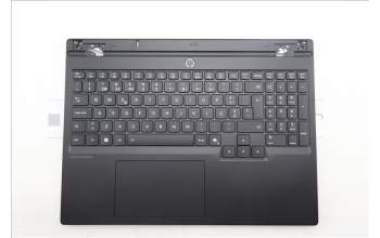 Lenovo 5CB1S24071 C-Cover with keyboard, Portuguese, Eclipse Black, RGB Backlight, Anodizing Sandblasting, UK