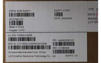 Lenovo 5CB1S24071 C-Cover with keyboard, Portuguese, Eclipse Black, RGB Backlight, Anodizing Sandblasting, UK