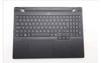 Lenovo 5CB1S24073 C-Cover with keyboard, Slovenian, Eclipse Black, RGB Backlight, Anodizing Sandblasting, UK