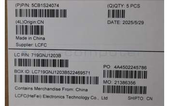 Lenovo 5CB1S24074 C-Cover with keyboard, Spanish, Eclipse Black, RGB Backlight, Anodizing Sandblasting, UK