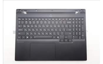 Lenovo 5CB1S24080 C-Cover with keyboard, Ukraine, Eclipse Black, RGB Backlight, Anodizing Sandblasting, US