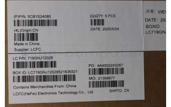 Lenovo 5CB1S24080 C-Cover with keyboard, Ukraine, Eclipse Black, RGB Backlight, Anodizing Sandblasting, US