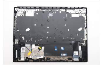 Lenovo 5CB1S24084 C-Cover with keyboard, Bulgarian, Eclipse Black, White Backlight, Anodizing Sandblasting, UK