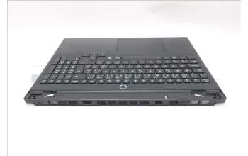 Lenovo 5CB1S24085 C-Cover with keyboard, Czech Slovakian, Eclipse Black, White Backlight, Anodizing Sandblasting, UK
