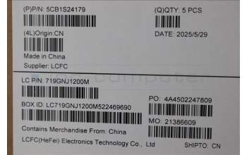 Lenovo 5CB1S24179 C-Cover with keyboard, UK English, Eclipse Black, White Backlight, Anodizing Sandblasting, UK