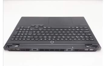 Lenovo 5CB1S31060 C-Cover with keyboard, Belgian, Eclipse Black, White Backlight, Painting, UK