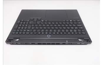 Lenovo 5CB1S31062 C-Cover with keyboard, Bulgarian, Eclipse Black, White Backlight, Painting, UK