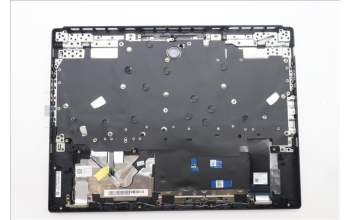 Lenovo 5CB1S31066 C-Cover with keyboard, French, Eclipse Black, White Backlight, Painting, US