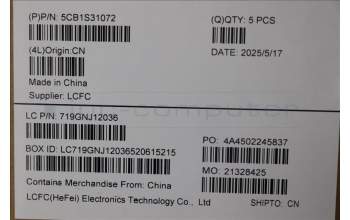 Lenovo 5CB1S31072 C-Cover with keyboard, Hungarian, Eclipse Black, White Backlight, Painting, UK