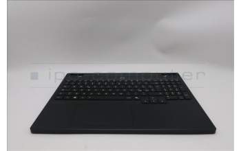 Lenovo 5CB1S31074 C-Cover with keyboard, Italian, Eclipse Black, White Backlight, Painting, UK