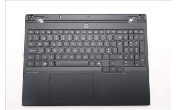 Lenovo 5CB1S31079 C-Cover with keyboard, Portuguese, Eclipse Black, White Backlight, Painting, UK