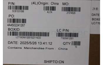 Lenovo 5CB1S31098 Hinge Cover, 83LT, Eclipse Black