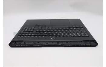 Lenovo 5CB1S31104 C-Cover with keyboard, Belgian, Eclipse Black, White Backlight, UK