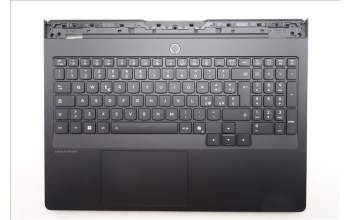 Lenovo 5CB1S31119 C-Cover with keyboard, Italian, Eclipse Black, White Backlight, UK