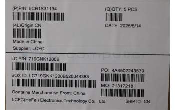 Lenovo 5CB1S31134 C-Cover with keyboard, Belgian, Eclipse Black, RGB Backlight, UK