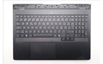 Lenovo 5CB1S31137 C-Cover with keyboard, Czech Slovakian, Eclipse Black, RGB Backlight, UK