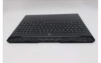 Lenovo 5CB1S31148 C-Cover with keyboard, Icelandic, Eclipse Black, RGB Backlight, UK