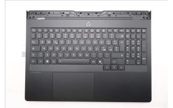 Lenovo 5CB1S31149 C-Cover with keyboard, Italian, Eclipse Black, RGB Backlight, UK