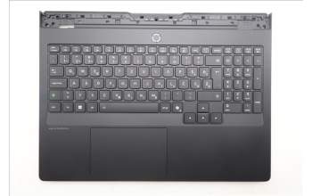 Lenovo 5CB1S50718 C-Cover with keyboard, Slovenian, Eclipse Black, RGB Backlight, UK