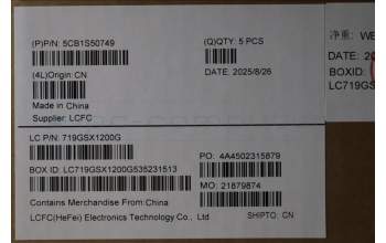 Lenovo 5CB1S50749 C-Cover with keyboard, Russian, Glacier white, US