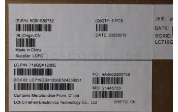 Lenovo 5CB1S50752 C-Cover with keyboard, Slovenian, Glacier white, UK