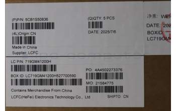 Lenovo 5CB1S50836 C-Cover with keyboard, Bulgarian, Luna Grey, UK