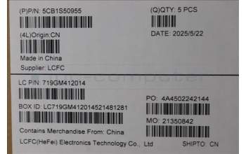 Lenovo 5CB1S50955 Tastatur inkl. Topcase ASM_NORDIC L 83L0LG