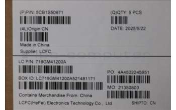 Lenovo 5CB1S50971 C-Cover with keyboard, English, Tidal Teal, US