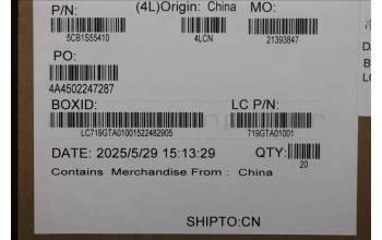 Lenovo 5CB1S55410 MTS42_B_SHEET_RGB_ASSY