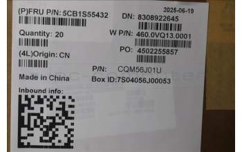 Lenovo 5CB1S55432 D-Cover, ASM, Plastic, AMD WLAN, COOK-2