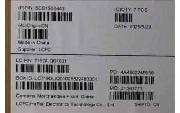 Lenovo 5CB1S55443 MTS41_D_COVER_AL_WL_BK_ASSY