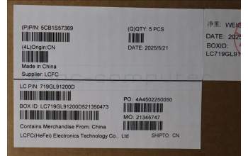 Lenovo 5CB1S57369 C-Cover with keyboard, Arabic, ClickPad, w/Screw, US