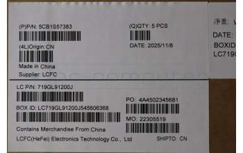 Lenovo 5CB1S57383 C-Cover with keyboard, Hungarian, ClickPad, w/Screw, UK