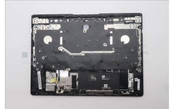 Lenovo 5CB1S57438 C-Cover with keyboard, Belgian, Eclipse Black, White Backlight, UK