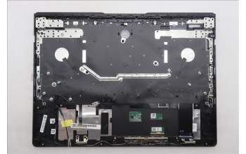 Lenovo 5CB1S57446 C-Cover with keyboard, French, Eclipse Black, White Backlight, US