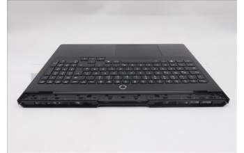 Lenovo 5CB1S57448 C-Cover with keyboard, German, Eclipse Black, White Backlight, UK