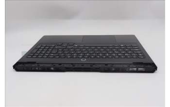 Lenovo 5CB1S57461 C-Cover with keyboard, Spanish, Eclipse Black, White Backlight, UK