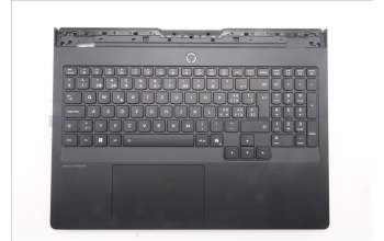 Lenovo 5CB1S57462 C-Cover with keyboard, Switzerland, Eclipse Black, White Backlight, UK