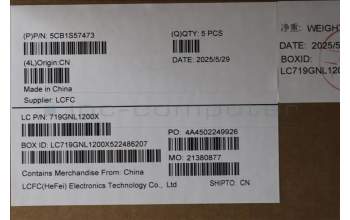 Lenovo 5CB1S57473 C-Cover with keyboard, US English Euro, Eclipse Black, RGB Backlight, US