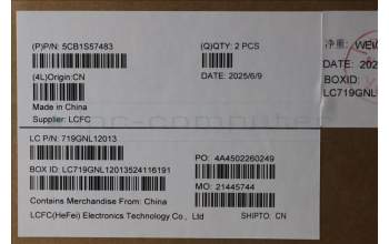 Lenovo 5CB1S57483 C-Cover with keyboard, Italian, Eclipse Black, RGB Backlight, UK